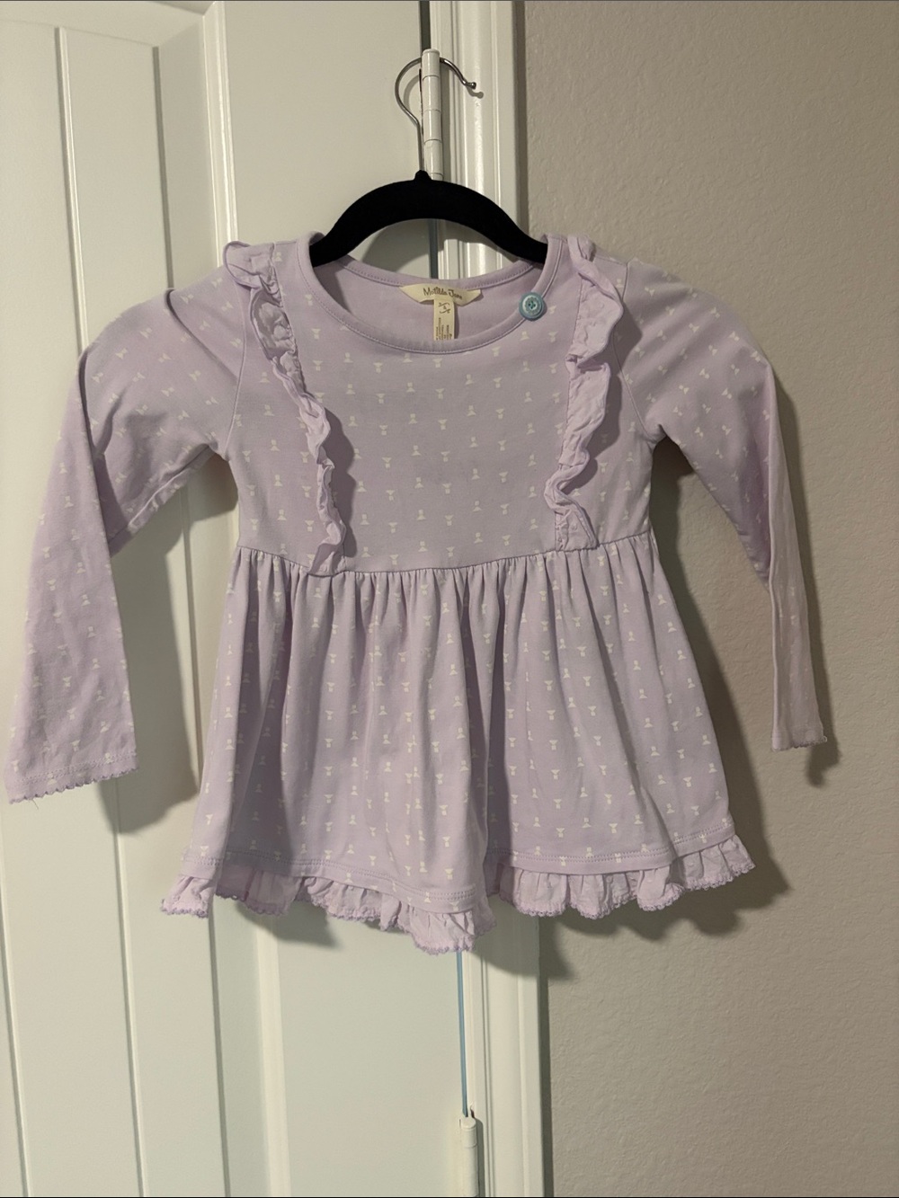 Matilda Jane Lavender Ruffle Long-Sleeve Tunic